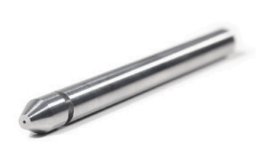 Waterjet nozzles with groove